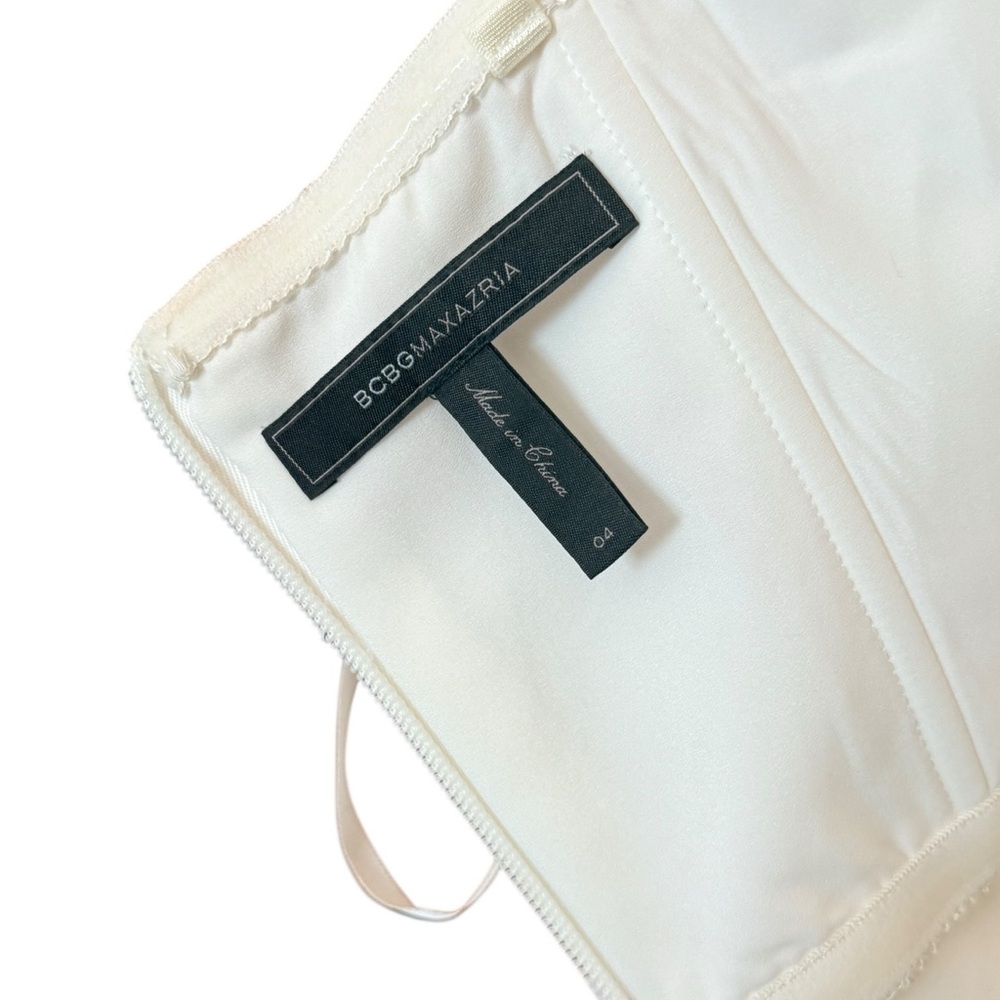 BCBGMaxAzria Strapless White Layered Dress - Picture 10 of 10